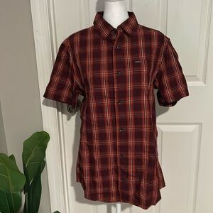 Buffalo by David Bitton Canadian design 100% cotton plaid shirt size M